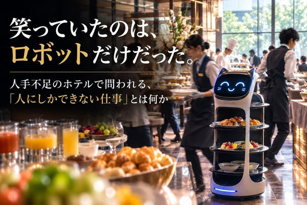 ＃編集長コラム22    笑っていたのは、ロボットだけだった。    人手不足のホテルで問われる、「人にしかできない仕事」とは何か
