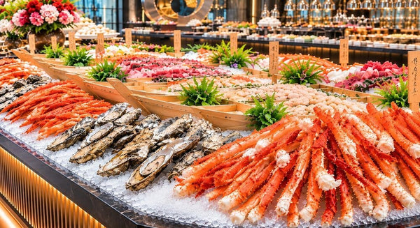 「北京烤鴨店」などを展開する栄盛㈱、銀座に「極上海鮮ビュッフェダイニング 銀座四海」を開業