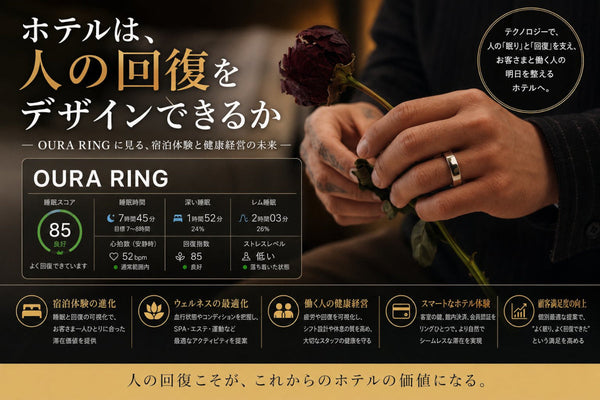 ＃編集長コラム15 ホテルは、人の回復をデザインできるか　Oura Ringに見る、宿泊体験と健康経営の未来
